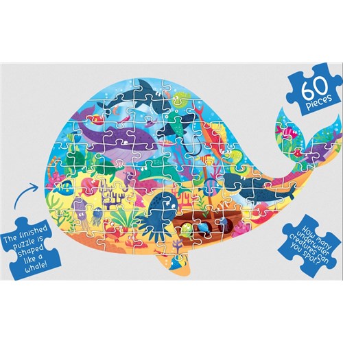 EVLFPU - Under the Sea  Whale Shaped Floor Puzzle 1